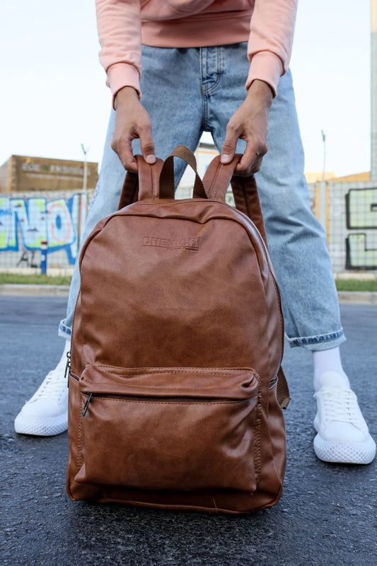 CNT006 Skin Leather Men's Backpack